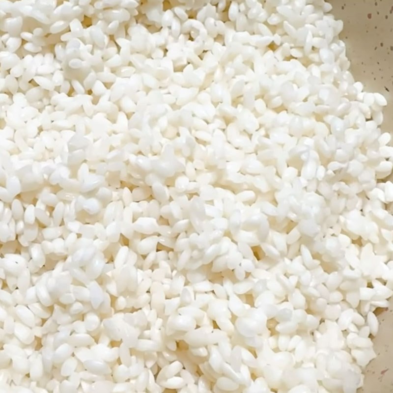 Bước 1 Sơ chế gạo Bánh gio mật mía