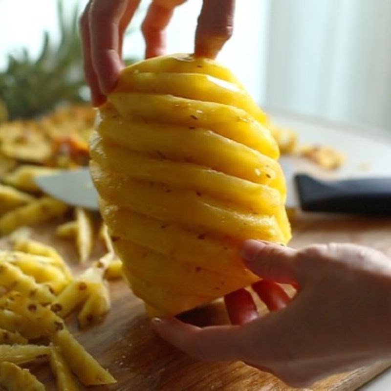 Bước 1 Sơ chế nguyên liệu Nước ép cam dứa