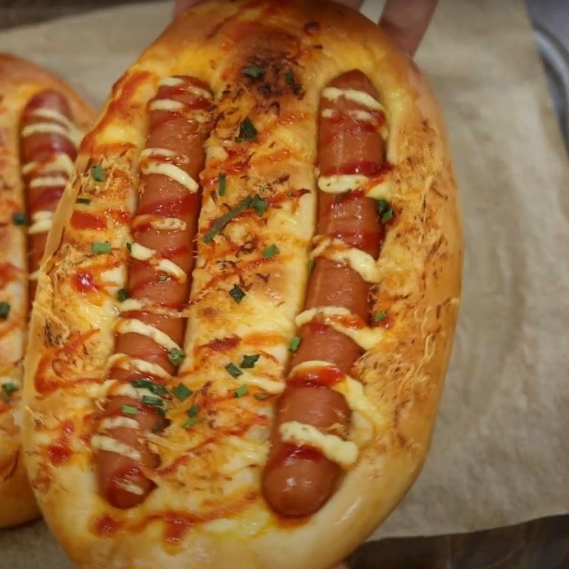 Bước 6 Thành phẩm Bánh mì xúc xích chà bông