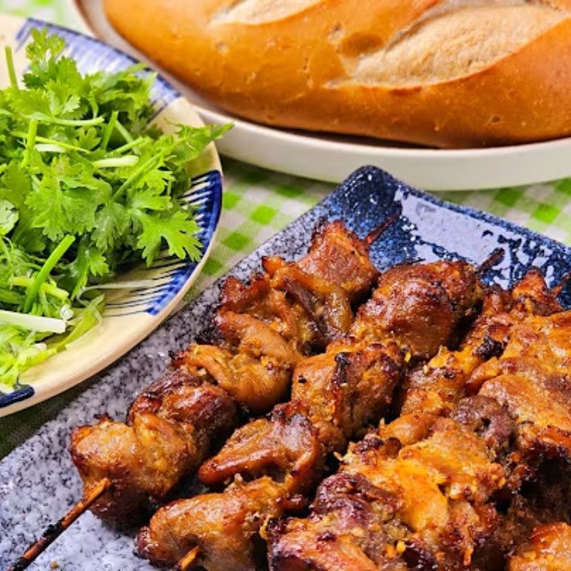 Bước 4 Thưởng thức Bánh mì thịt xiên nướng