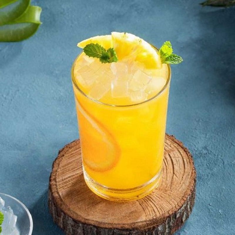 Bước 3 Trang trí Nước ép cam dứa