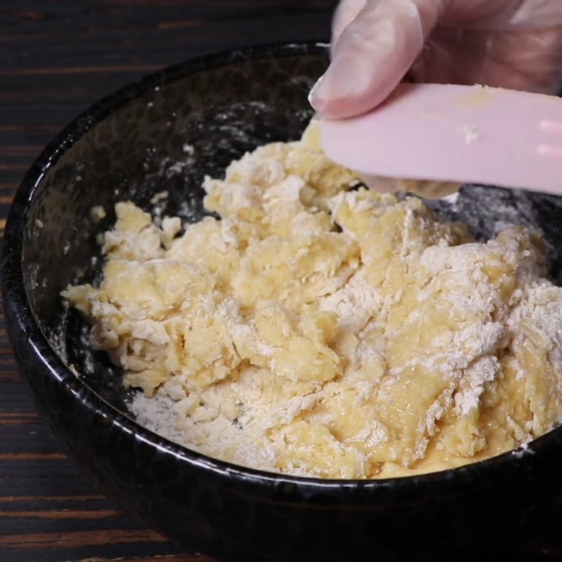 Bước 2 Trộn bột Bánh cười (bánh mặt cười)