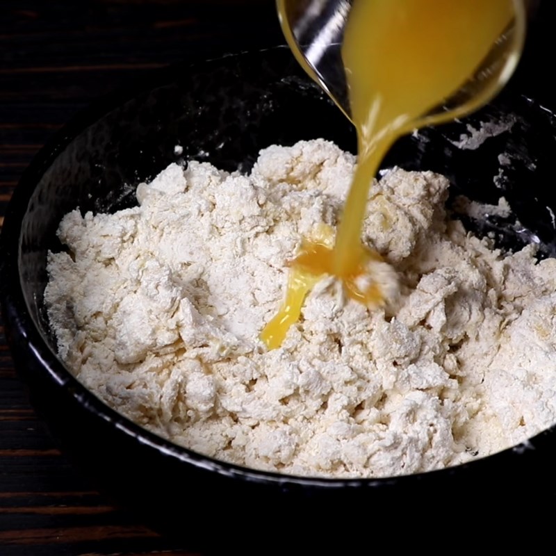Bước 2 Trộn bột Bánh cười (bánh mặt cười)