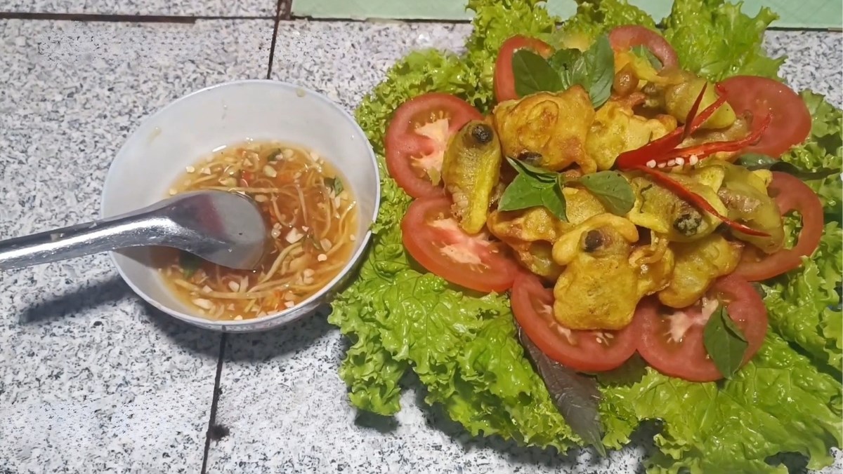 Đuông dừa tẩm bột chiên giòn