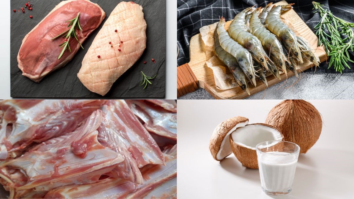 Nguyên liệu món ăn bánh canh vịt nước cốt dừa