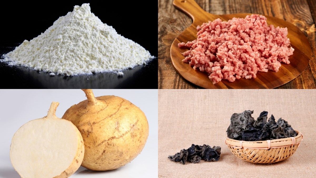 Nguyên liệu món ăn cách làm bánh xếp người hoa