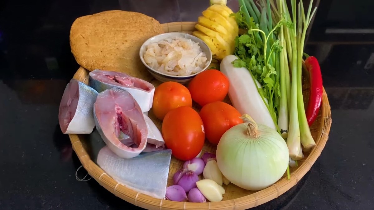 Nguyên liệu món ăn cách nấu bún chả sứa