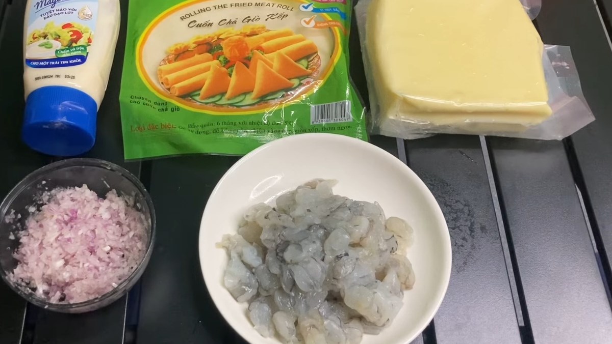 Nguyên liệu món ăn cách làm chả giò hải sản phô mai