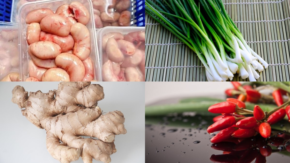 Nguyên liệu món ăn 2 cách nấu kê gà (ngọc kê) ngon