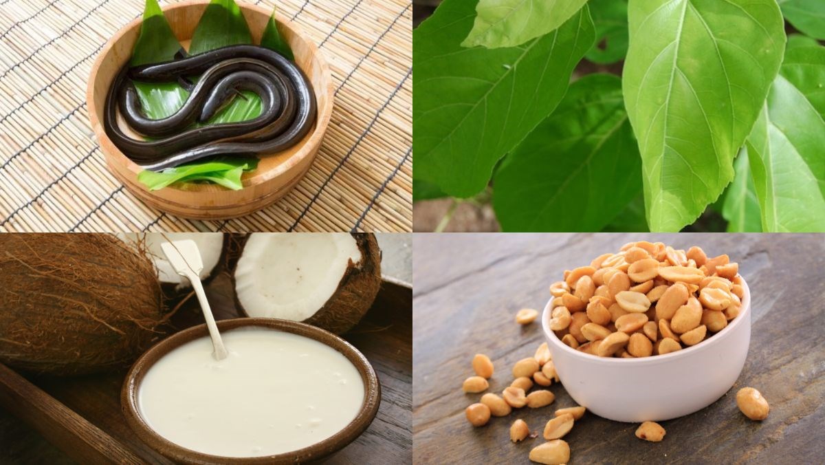 Nguyên liệu món ăn lươn um lá cách