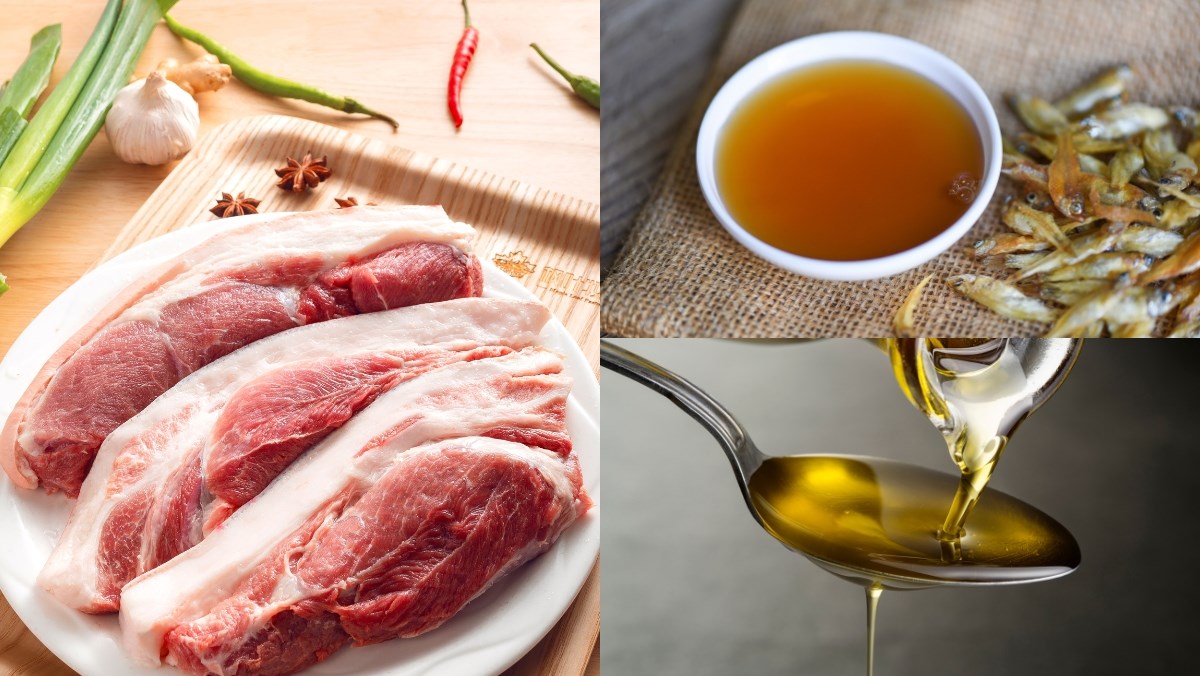 Nguyên liệu món ăn cách làm món thịt băm rang cháy cạnh