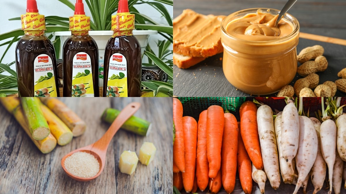 Nguyên liệu món ăn cách pha tương đen chấm gỏi cuốn