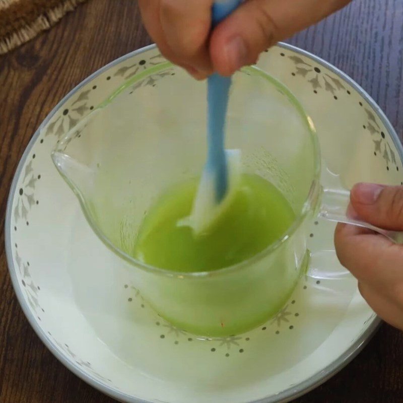 Bước 3 Làm thạch dưa lưới Bánh mousse dưa lưới