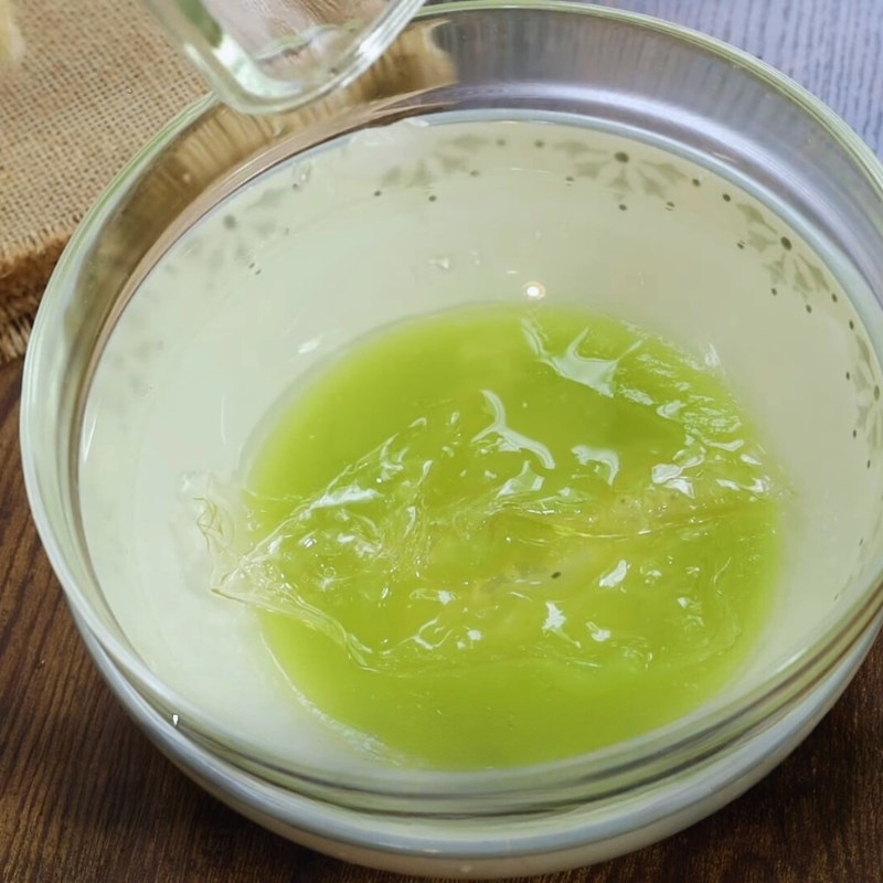 Bước 4 Làm hỗn hợp mousse dưa lưới Bánh mousse dưa lưới