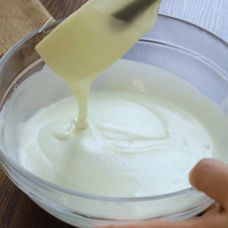 Bước 4 Làm hỗn hợp mousse dưa lưới Bánh mousse dưa lưới