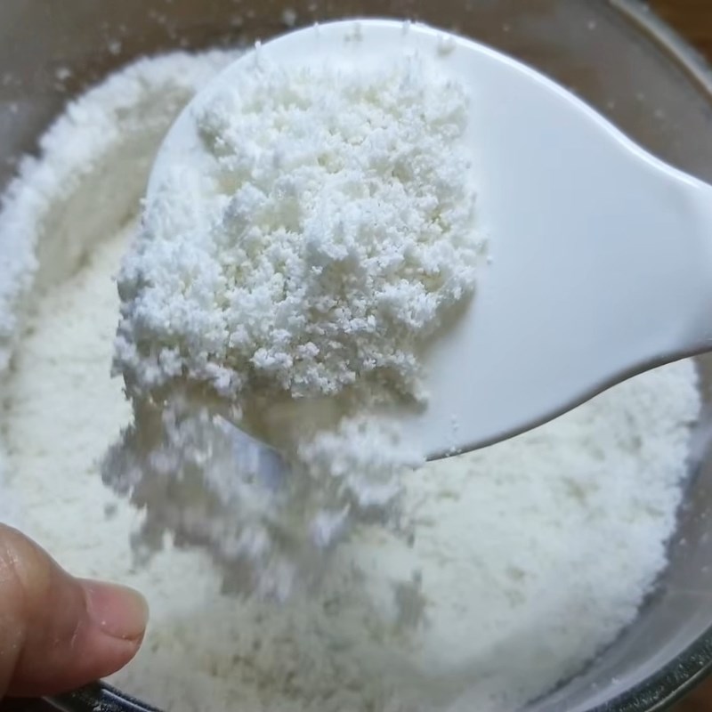 Bước 4 Trộn bột bánh Bánh in đậu xanh
