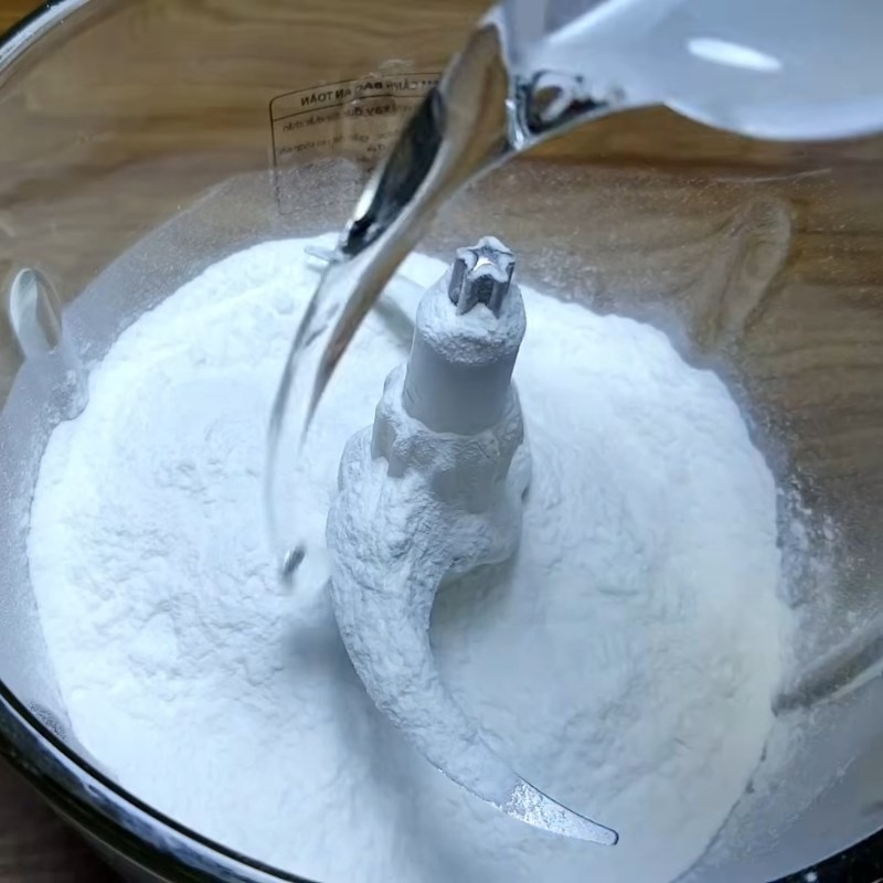 Bước 4 Trộn bột bánh Bánh in đậu xanh