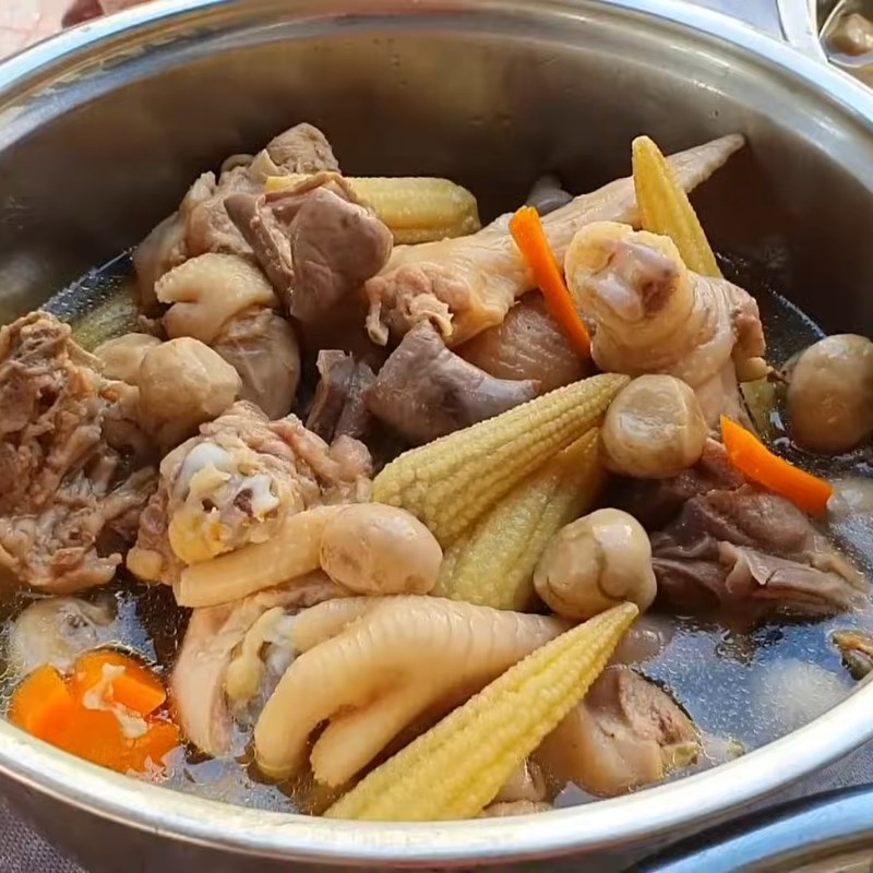 Bước 5 Hoàn thành món ăn Gà nấu bao tử