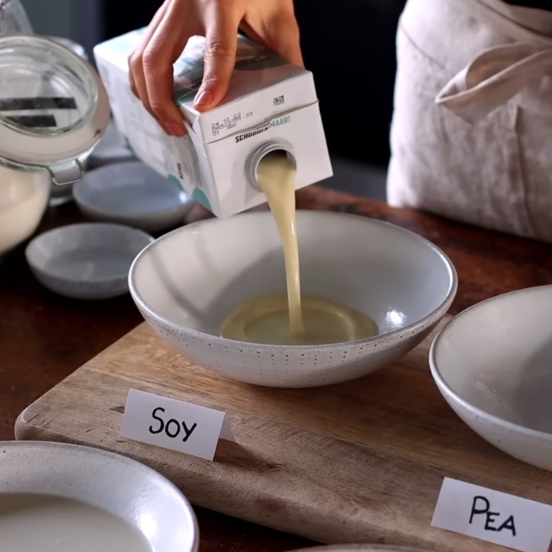 Bước 1 Làm bơ sữa thực vật Bánh kem thuần chay