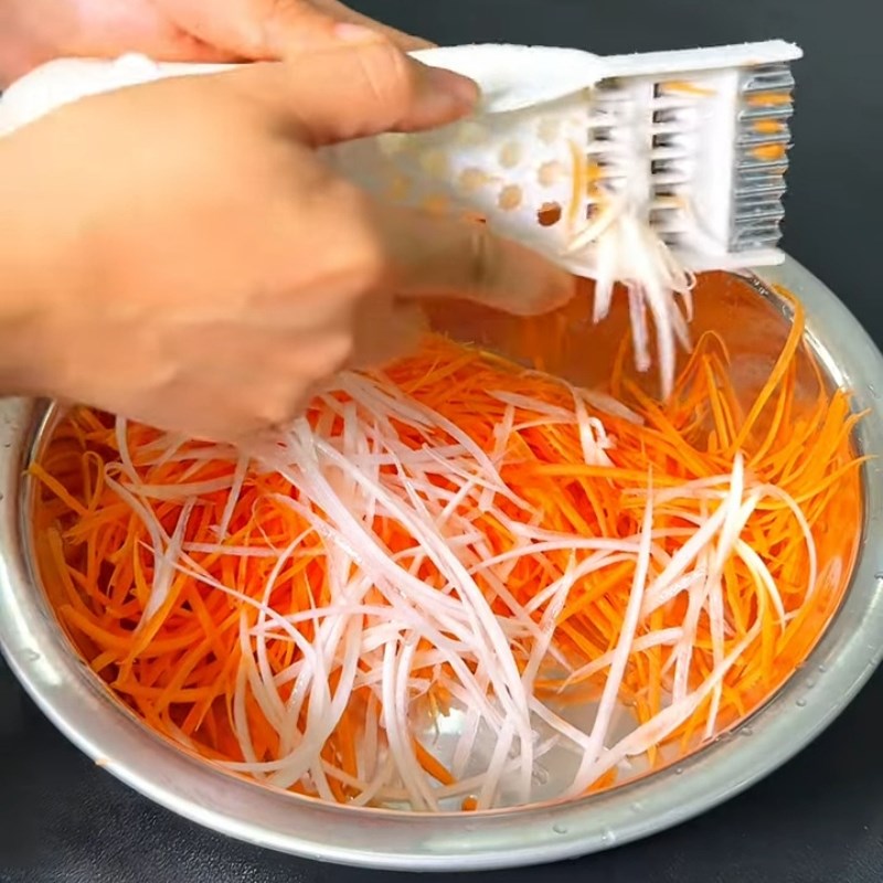 Bước 1 Làm đồ ngâm chua Tương đen chấm gỏi cuốn