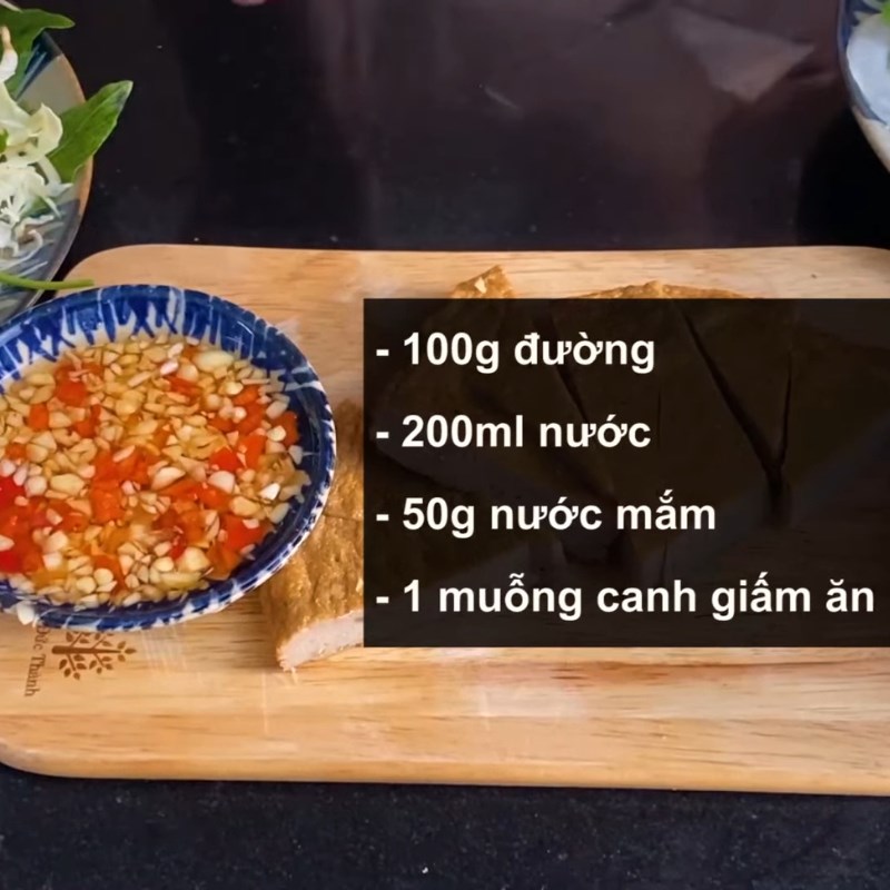 Bước 5 Làm nước chấm Bún chả sứa