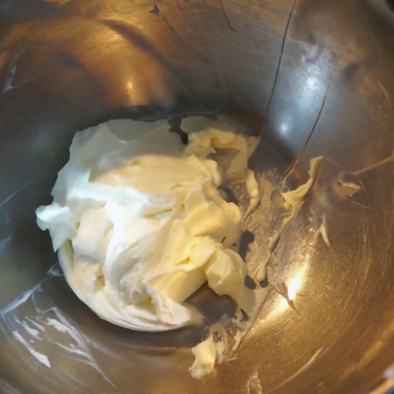 Bước 5 Làm sốt phô mai Cupcake bông lan trứng muối