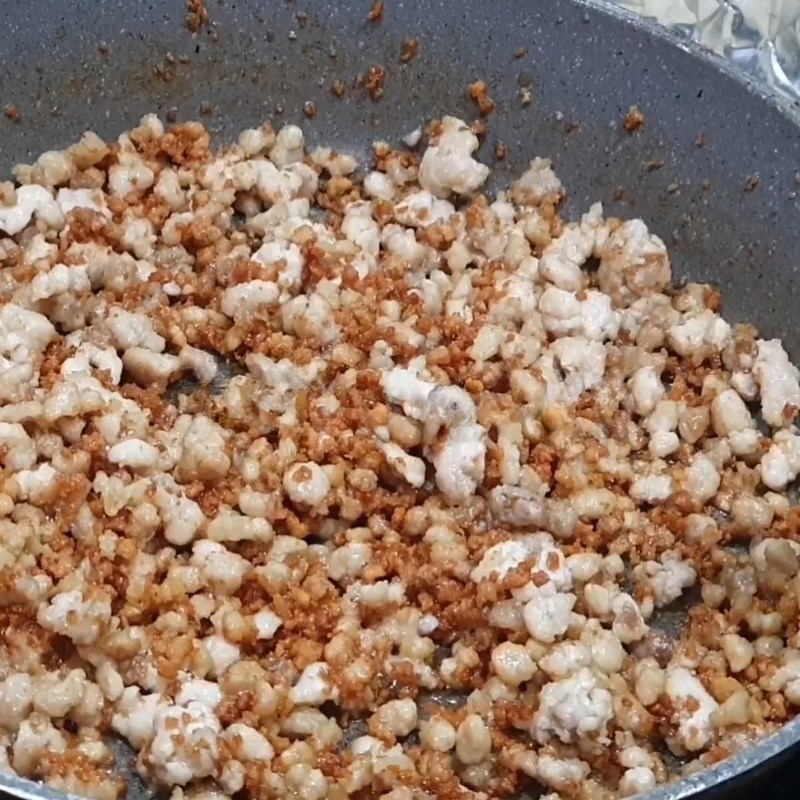 Bước 2 Làm thịt băm rang cháy cạnh Thịt băm rang cháy cạnh