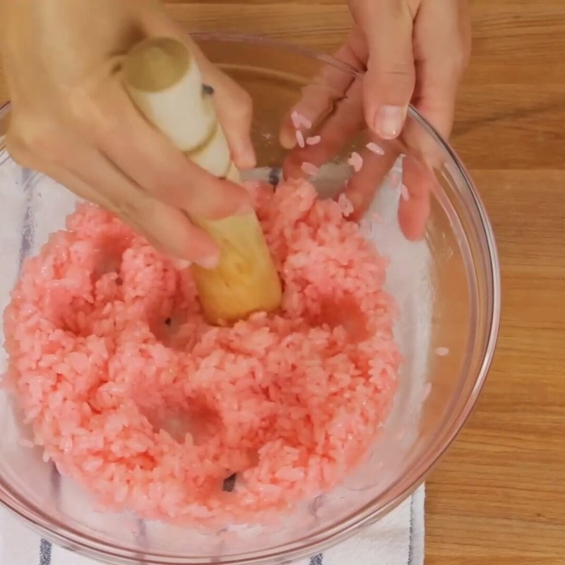 Bước 3 Làm vỏ bánh mochi anh đào Bánh mochi anh đào