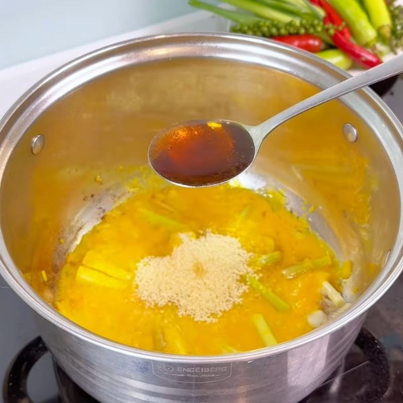 Bước 4 Nấu cá mẻ nghệ Cá nấu mẻ nghệ