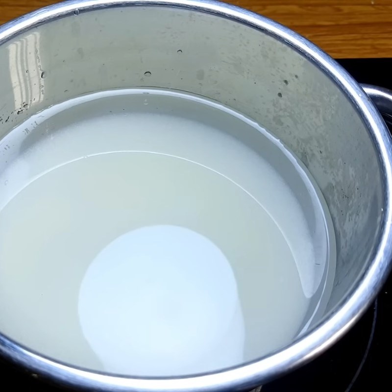 Bước 1 Nấu nước đường Bánh in đậu xanh