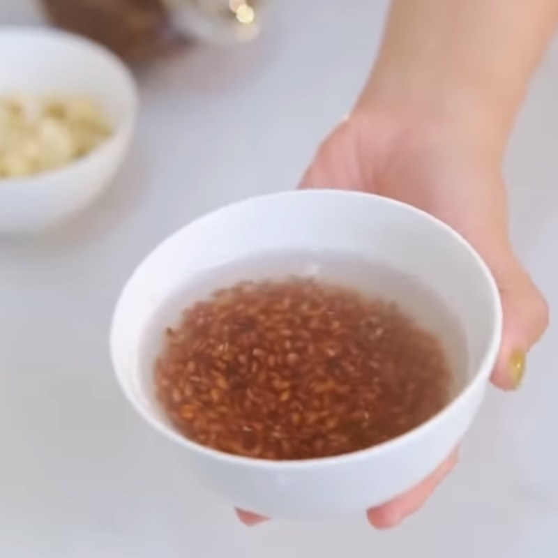 Bước 1 Nấu sữa hạt lanh mè đen hạt điều Sữa hạt lanh mè đen hạt điều