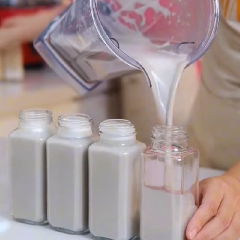 Bước 1 Nấu sữa hạt lanh mè đen hạt điều Sữa hạt lanh mè đen hạt điều