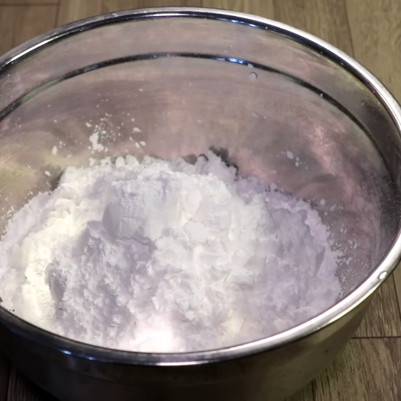 Bước 1 Pha bột Bánh bột (bánh đúc người Hoa)