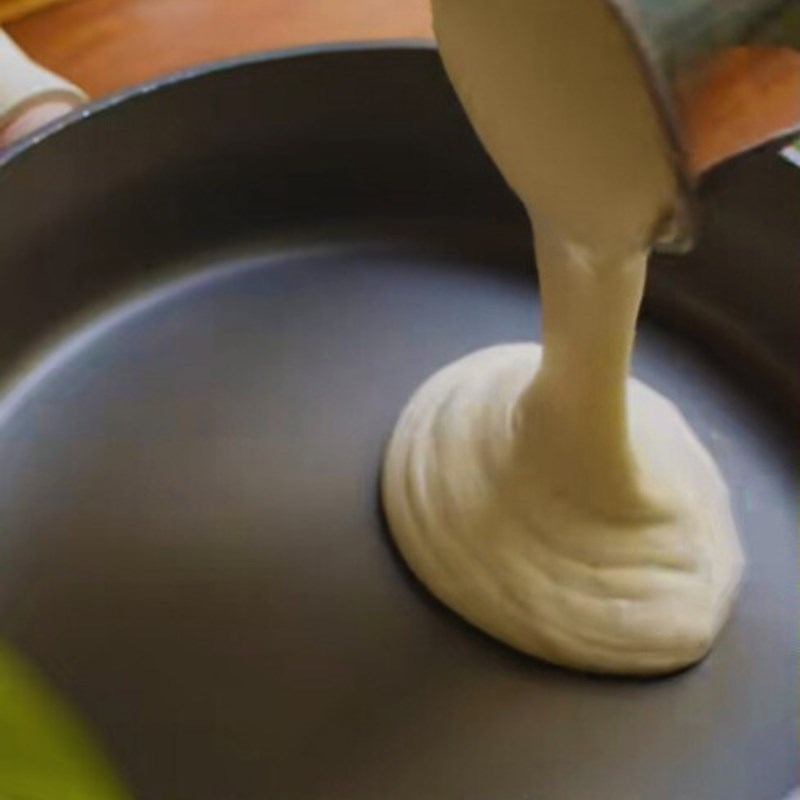 Bước 3 Sên nhân đậu xanh Bánh mochi cốm