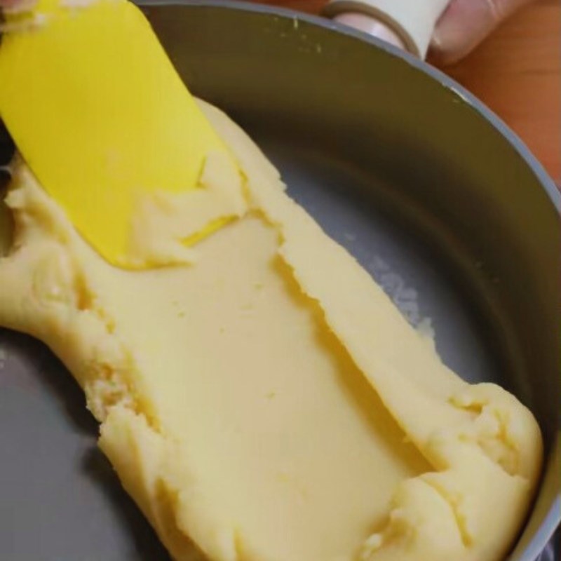 Bước 3 Sên nhân đậu xanh Bánh mochi cốm