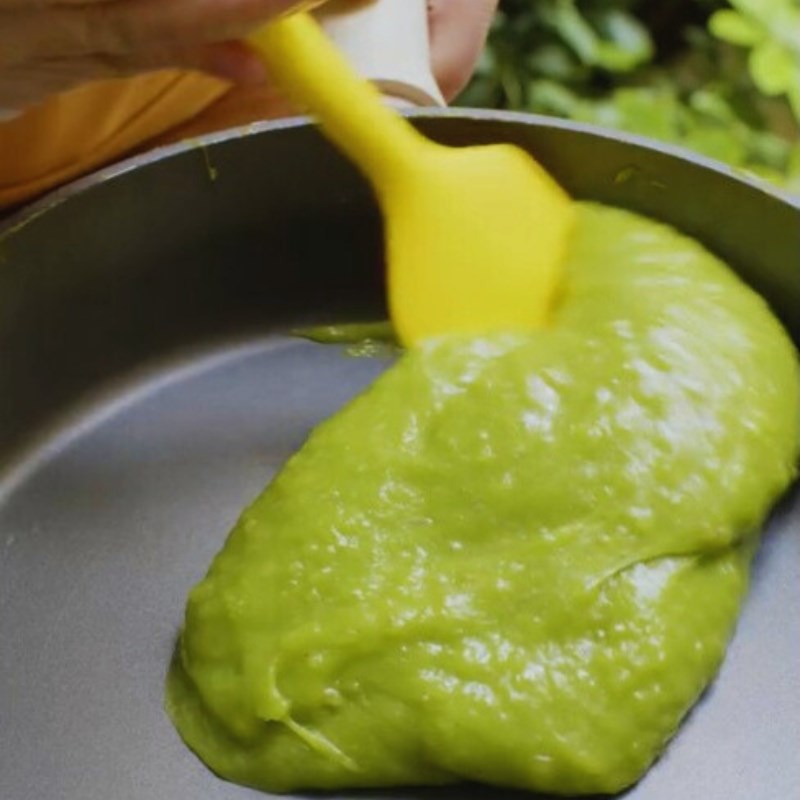 Bước 2 Sên vỏ bánh mochi cốm Bánh mochi cốm