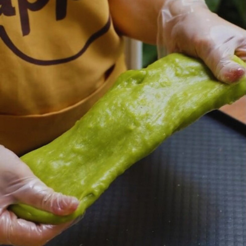 Bước 2 Sên vỏ bánh mochi cốm Bánh mochi cốm