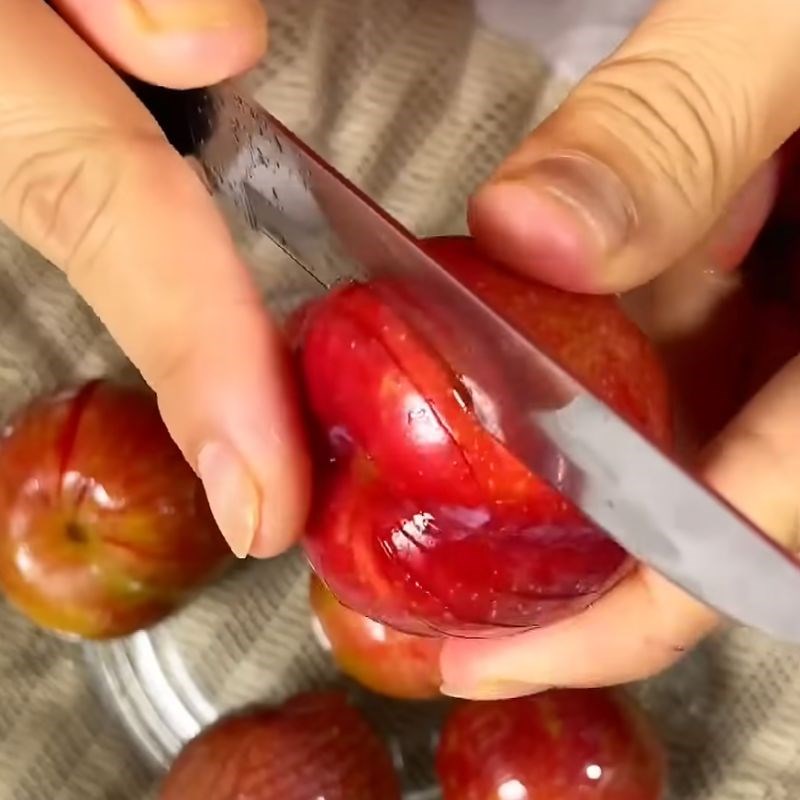 Bước 1 Sơ chế mận Mận sấy dẻo