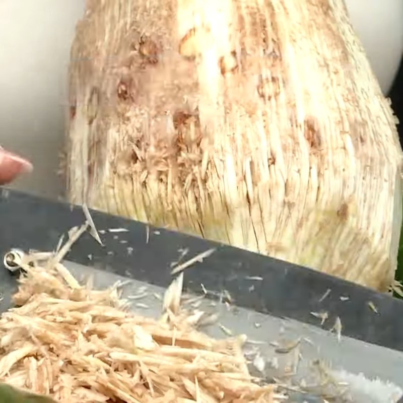 Bước 1 Sơ chế mít non Nhút Thanh Chương (nhút mít non)