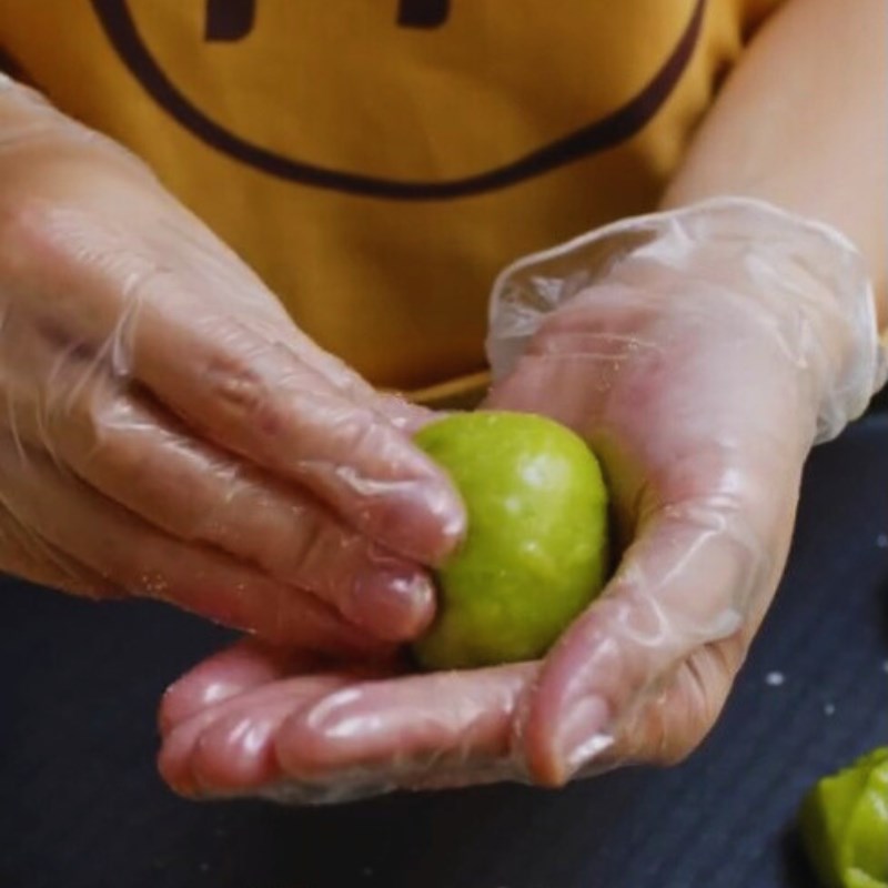 Bước 4 Tạo hình bánh Bánh mochi cốm