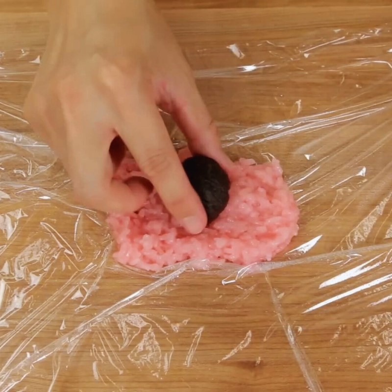 Bước 4 Tạo hình bánh mochi anh đào Bánh mochi anh đào