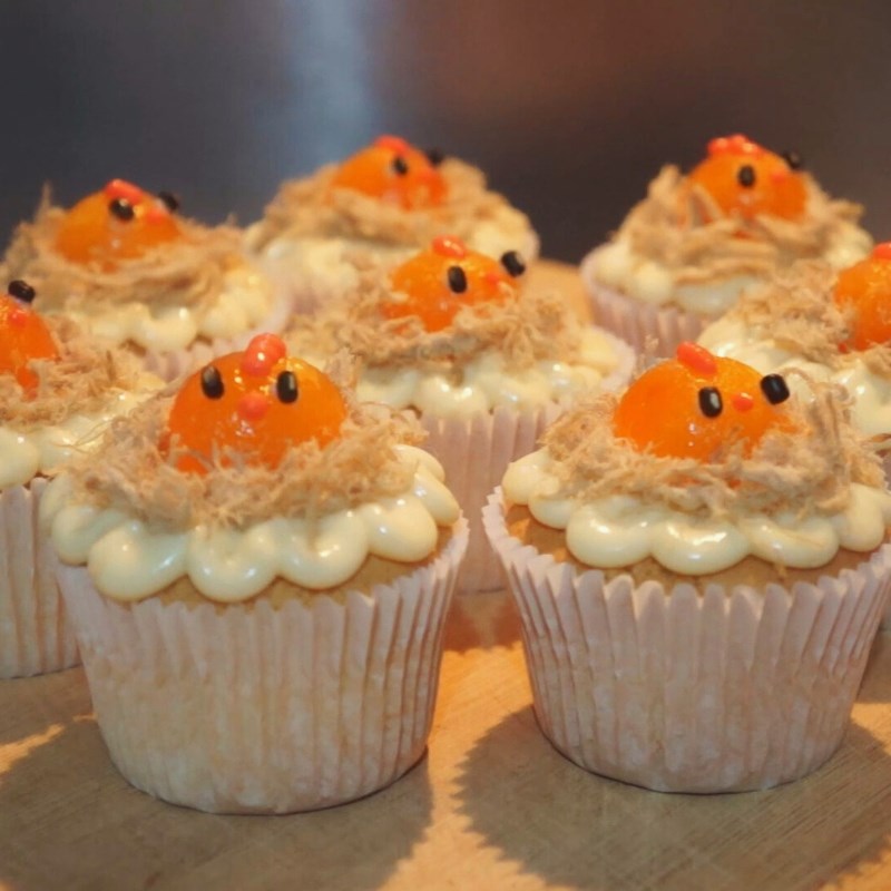 Bước 7 Thành phẩm Cupcake bông lan trứng muối