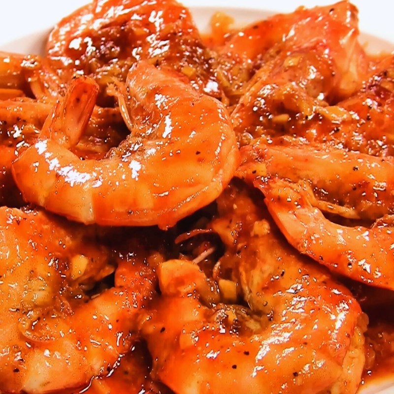 Bước 4 Thành phẩm Tôm rim bơ tỏi