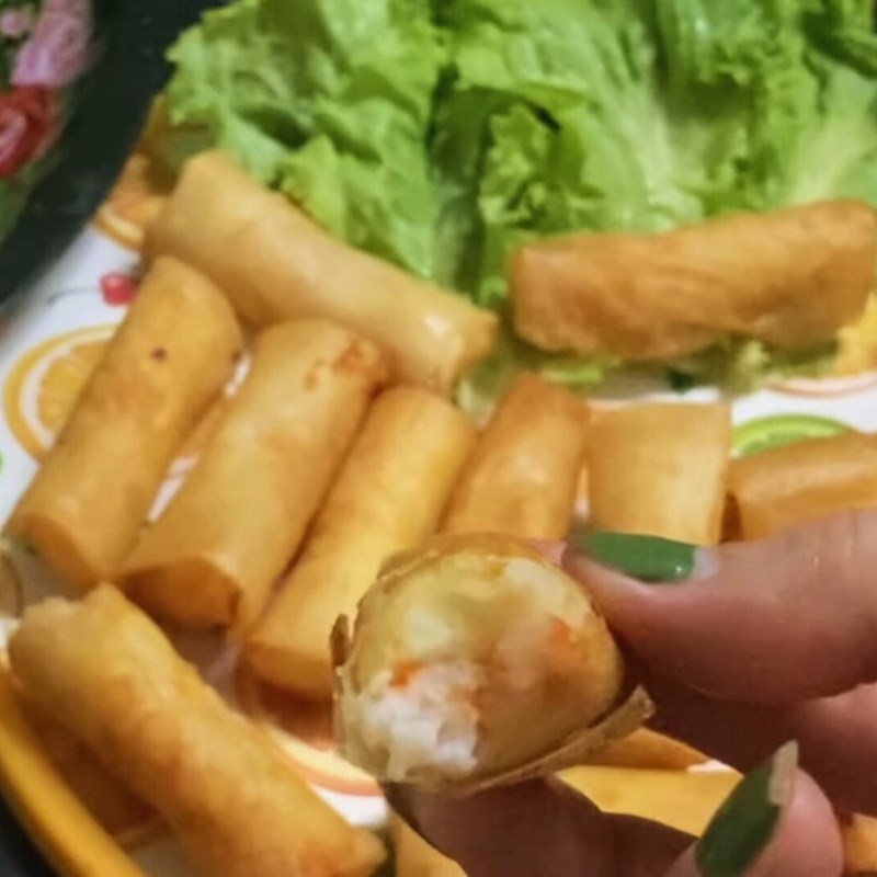Bước 6 Thành phẩm Chả giò hải sản phô mai kéo sợi