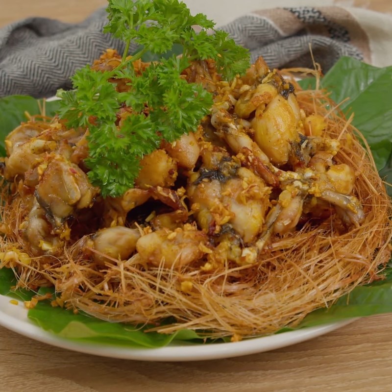 Bước 7 Thành phẩm Ếch chiên bơ