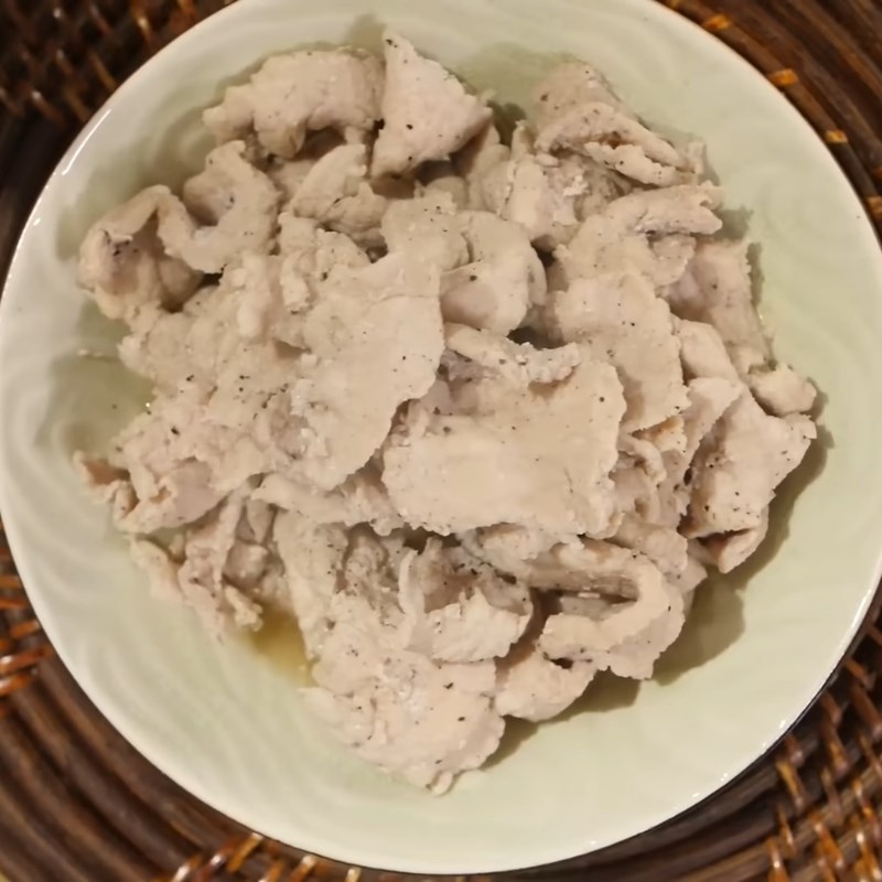 Bước 4 Thành phẩm Thịt thăn rim tiêu