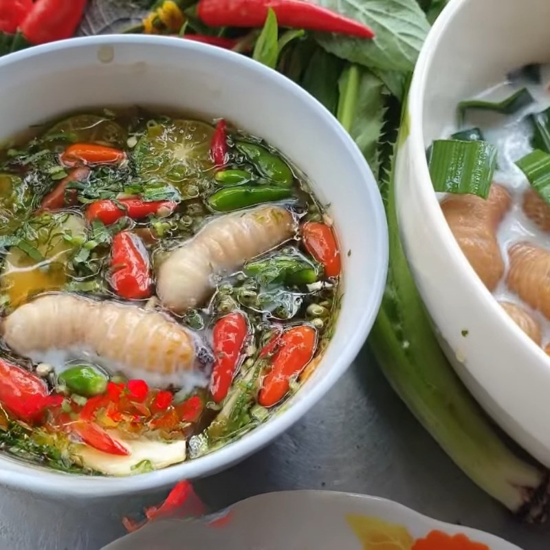 Bước 3 Thưởng thức Đuông dừa ngâm nước mắm