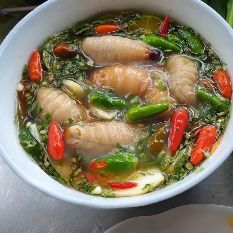 Bước 3 Thưởng thức Đuông dừa ngâm nước mắm