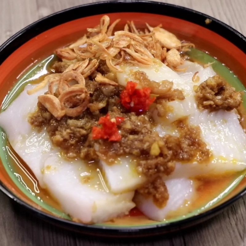 Bước 6 Trình bày và thưởng thức Bánh bột (bánh đúc người Hoa)