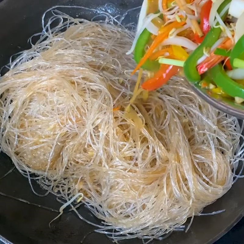 Bước 4 Xào miến Miến xào bề bề